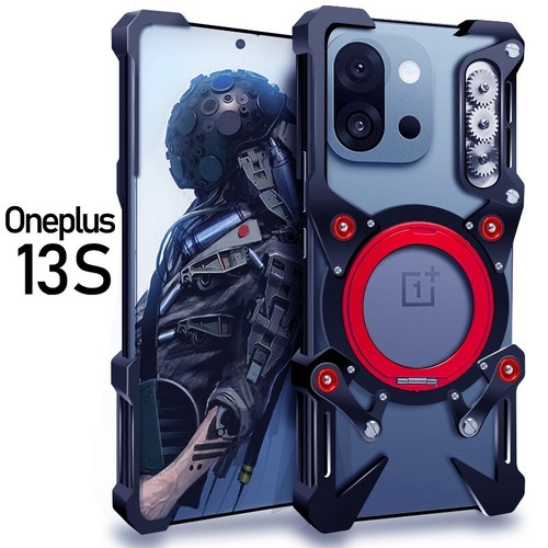 Metal Aluminum Rimless 360 Stand Bumper Case For OnePlus 13S / 13T 5G - Picture 3 of 18