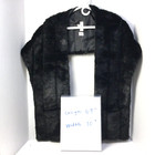 Cato Faux Fur Black Scarf with Pockets