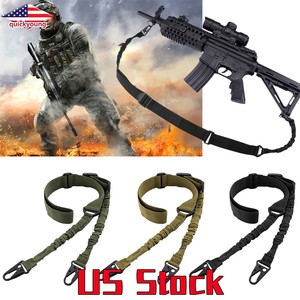 2-Point-Gun-Sling-Shoulder-Strap-Rifle-Sling-Buckle-Shotgun-Gun-Belt-Hunting-US