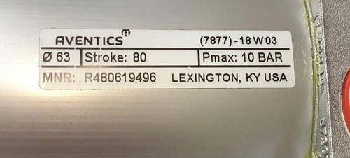 BOSH AVENTICS R480619496 PNEUMATIC TIE ROD CYLINDER **NEW** - Picture 2 of 5