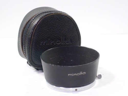Minolta Genuine Shade Metal Lens Hood D57KB SR Lens Filter Diameter 55mm w/Case - Picture 1 of 12