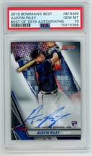 Austin Riley 2019 Bowman's Best of 2019 Auto, Autograph PSA 10