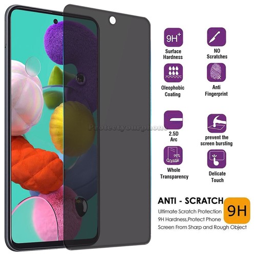 Protector de pantalla de vidrio templado de privacidad para Samsung Galaxy A54 A52 S21 S23 S24 - Imagen 4 de 15