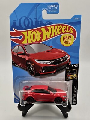 2019 HOT WHEELS USA H CASE RED 2018 HONDA CIVIC TYPE R