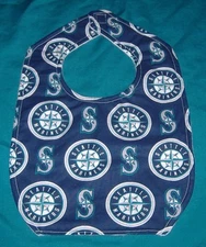 .New Handmade BABY CHILD BIB   SEATTLE MARINERS BASEBALL  /SHIPPING DISCOUNTS