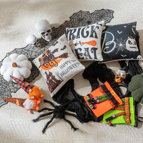 Halloween Table Runner Black Lace Spider Web Table Runners for Masquerade Par... - Picture 7 of 7