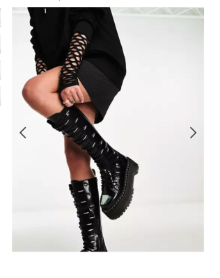 Dr Martens★1B60 LTT MAX★厚底★ジッパー DR. MARTENS 1B60 MAX LTT Knee High Platform Boot MSRP$350