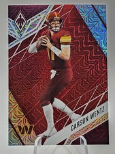 2022 Panini Phoenix Carson Wentz Red Mojo Prizm Color Match  #'d 4/10 SSP 