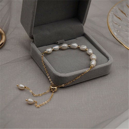 New Women Freshwater Pearl Bracelet Adjustable Fashion Charm Bangle Jewelry Gift - Picture 19 of 22