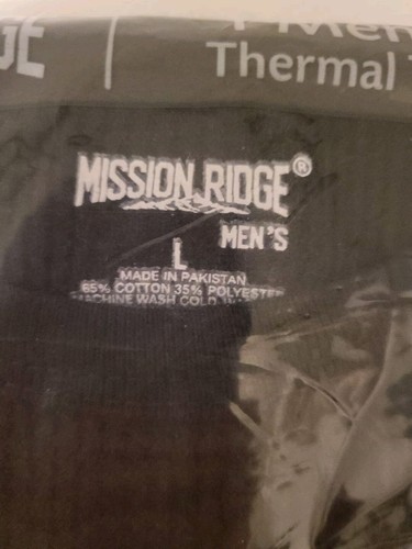 Mission Ridge Premium Thermal Layer Long Sleeve Crewneck Mens L Underwear Shirt  - Picture 3 of 10