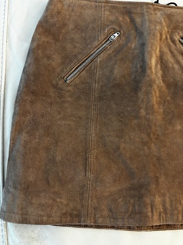 Genuine leather woman skirt Brand New With Tag Size Small - Picture 6 of 11