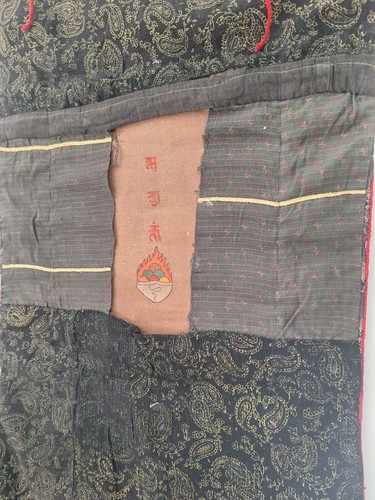 Old tapestry wall asia Tibet silk painting goddess mythology and animal scene - Picture 11 of 11