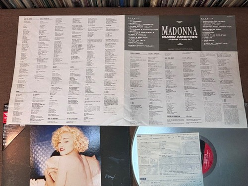 MADONNA Blond Ambition Japan Tour 90 Laser Disc WPLP-9044 TRIANGLE OBI +POSTCARD - 第 3/21 張圖片