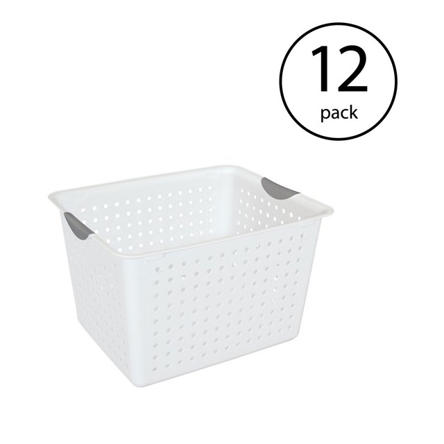 Sterilite Deep Ultra Plastic Basket 12 Pack For Sale Online Ebay