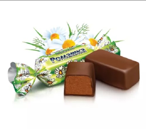 Ukrainische Süßigkeiten ROSHEN "Romashka" 297g 10oz 20 Stück Schokolade Creme Brulee Daisy - Bild 2 von 2