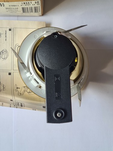 Concord GU10 Gold Plated Recessed Downlight Spotlight Tiltable Eyeball w/LED - Picture 6 of 12