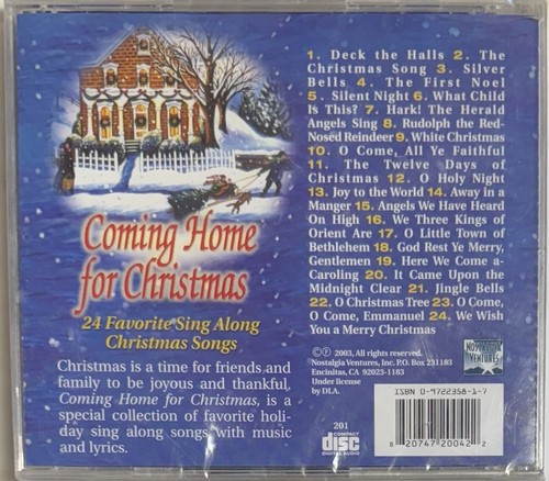 Various Artists - Coming Home for Christmas (CD, 2003 Nostalgia) - Picture 2 of 2