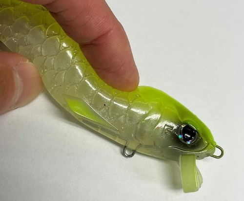 Engine like fishtail 145mm 66 Silver Fish Bass lure From Stylish anglers Japan - Photo 3 sur 3