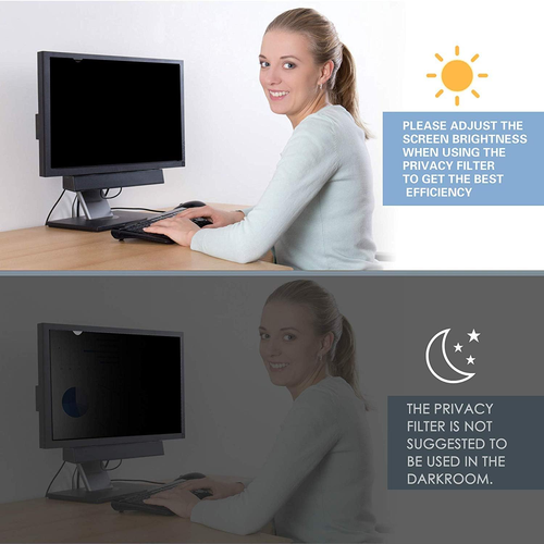 23 Inches Computer Privacy Screen Filter, Anti-Spy Anti-Glare Screen Protector F - Picture 7 of 8