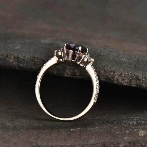 3,25 ct natürlicher Alexandrit Ring HANDARBEIT EDELSTEIN CHRYSOBERYLL RING - Bild 4 von 6