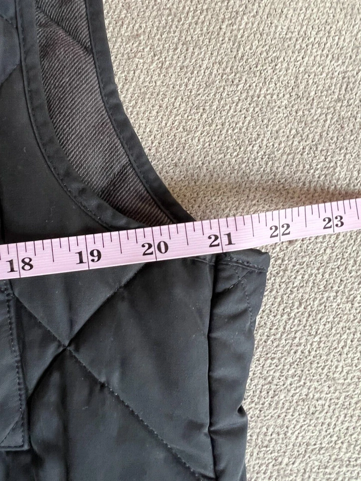 J. Crew mens size medium VEST Full Zip LINED Quilted Military  Navy sussex - Image 3 of 4