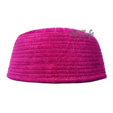 Islamic Kufi Hat - Maroon Semi-rigid Soft Shiny Velveteen Muslim Prayer Head Cap