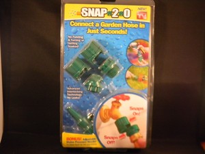 Snap-2-0-Garden-Hose-Connectors-w-Bonus-Nozzle-AS-SEEN-ON-TV-Ships-WORLDWIDE