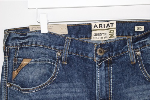 Ariat Herren Jeans M5 Striaght Fit 38 x 36 Straight Leg Heath 10040124 Heath Blue - Bild 5 von 5