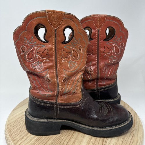 Ariat Boots Womens Size 6.5 B Style 16748 Leather Brown - Picture 6 of 12