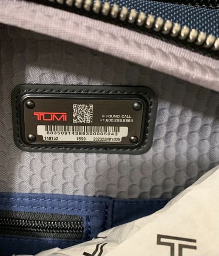 Neu Tumi exklusive Alfa Bravo McCoy Sporttasche marineblau/schwarz 425 $, 200 $ Rabatt UVP 625 $ - Bild 8 von 11