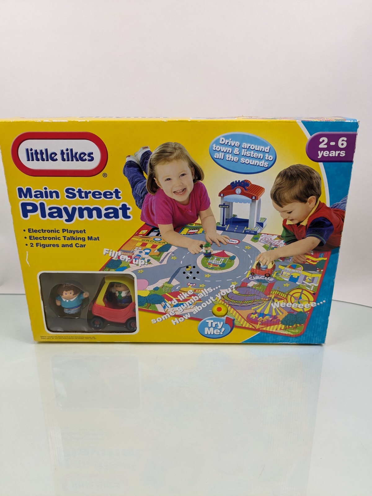 Little Tikes Main Street Playmat Electronic Talking Mat 2 Figures eBay