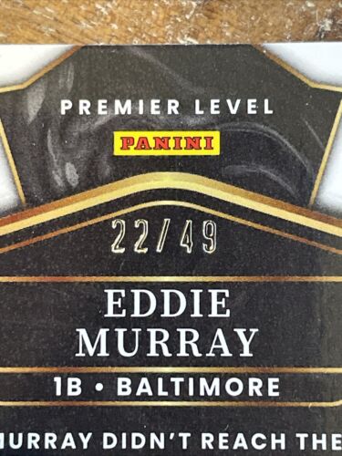 2023 Panini Select Premier Level Teal White Pink Prizm /49! Eddie Murray #127 - Picture 3 of 3
