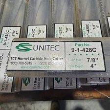 unitec TCT Carbide Hole Cutter 7/8 x 4 Annular Cutter 