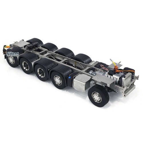 ScaleClub 10x10 1/14 Metal Chassis 3-Speed Transmissiofor RC Tractor Truck FH750 - Picture 3 of 21