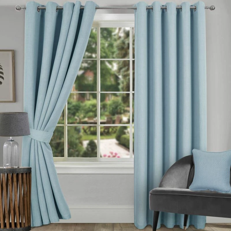 Hugo Woven Blackout Ring Top Curtains