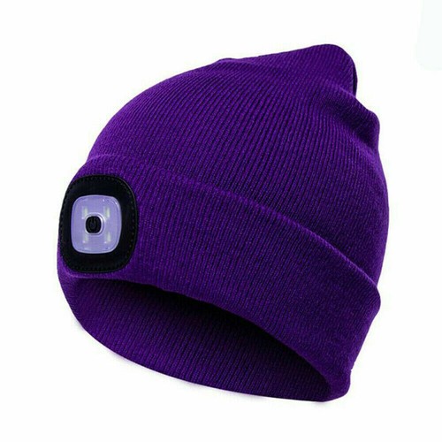 LED Stirnlampe Mütze mit Licht Beleuchtete Mütze Männer Frauen Winter Beanie - Bild 24 von 29