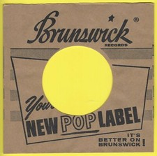 BRUNSWICK RECORDS u.s brown REPRODUCTION RECORD COMPANY SLEEVES - pack of 10 