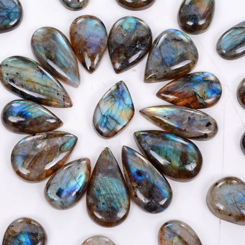 Blue Fire Labradorite 630 Ct Wholesale Lot Natural Cabochon Top Quality Gemstone - Picture 6 of 6