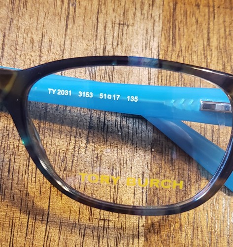 TORY BURCH Occhiali da donna TY2031 3153 obiettivo demo tartaruga blu 51 mm - Foto 6 di 6