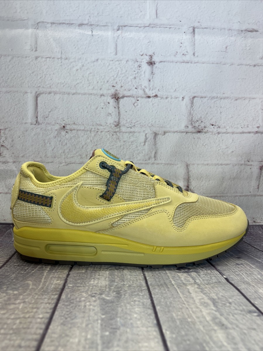 Nike Air Max 1 Travis Scott Saturn Gold Shoes Cactus Jack Men's