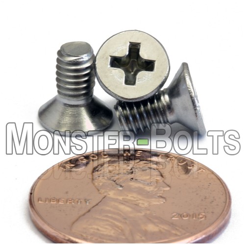 M4 Stainless Steel Phillips Flat Head Countersunk Machine Screws A2 18-8 DIN 965 - Picture 8 of 11