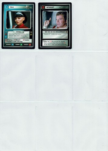 STAR TREK CCG DIE FILME KOMPLETT GEMEINSAMES, UNGEWÖHNLICHES UND SELTENES SET - Bild 4 von 4