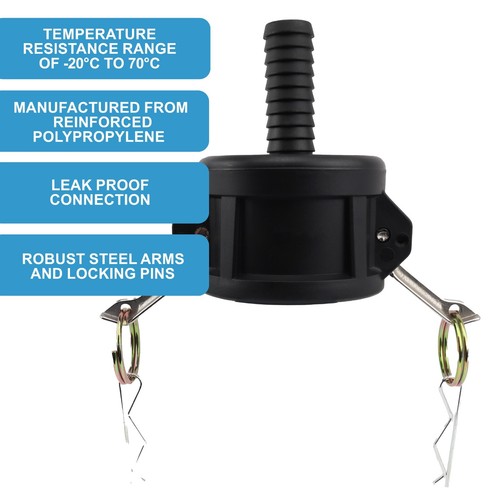 Camlock Coupler Hose Tail connector - IBC Adapter - Multiple sizes - Picture 40 of 50