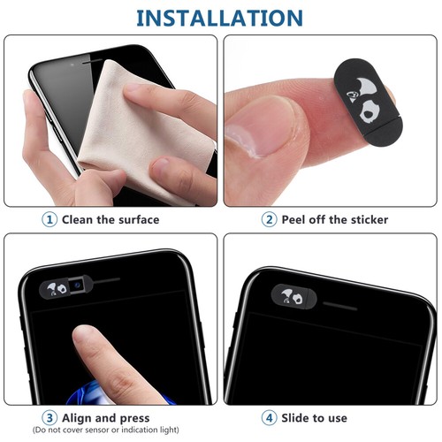 6 Pcs Flat-panel Camera Protective Cover for Computer Webcam Slide - Afbeelding 4 van 12