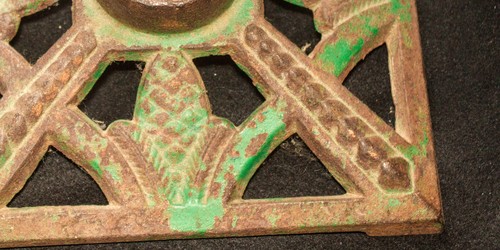Antique Cast Iron Christmas Tree Stand Pine Cone and Branch Design, Germany - Picture 3 of 4