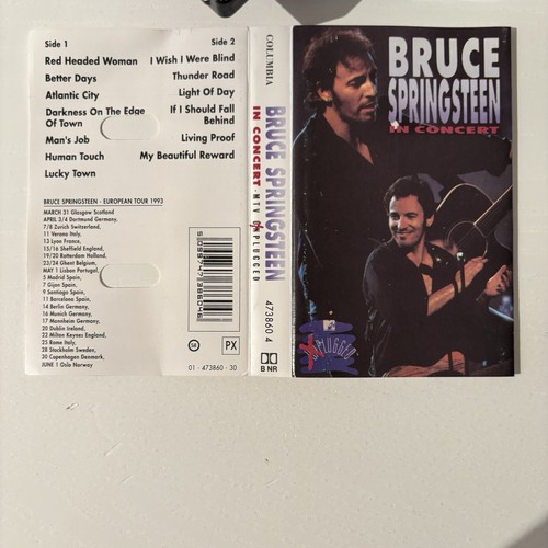 BRUCE SPRINGSTEEN - IN CONCERT / MTV PLUGGED (UK CASSETTE TAPE) - Picture 4 of 6