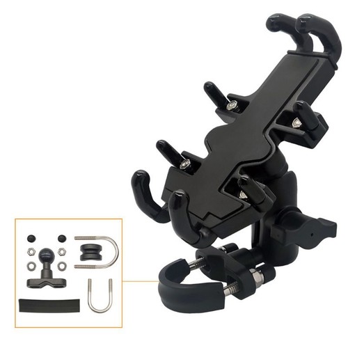 Motorcycle Universal Phone Bracket 8-Claws T-head Installation Stable 360°Rotate - 第 2/8 張圖片