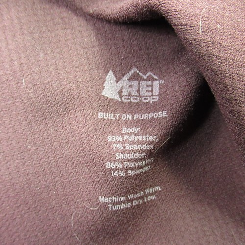 REI Shirt Womens Large Long Sleeve Crew Neck Pullover Lightweight Burgundy - Picture 5 of 12