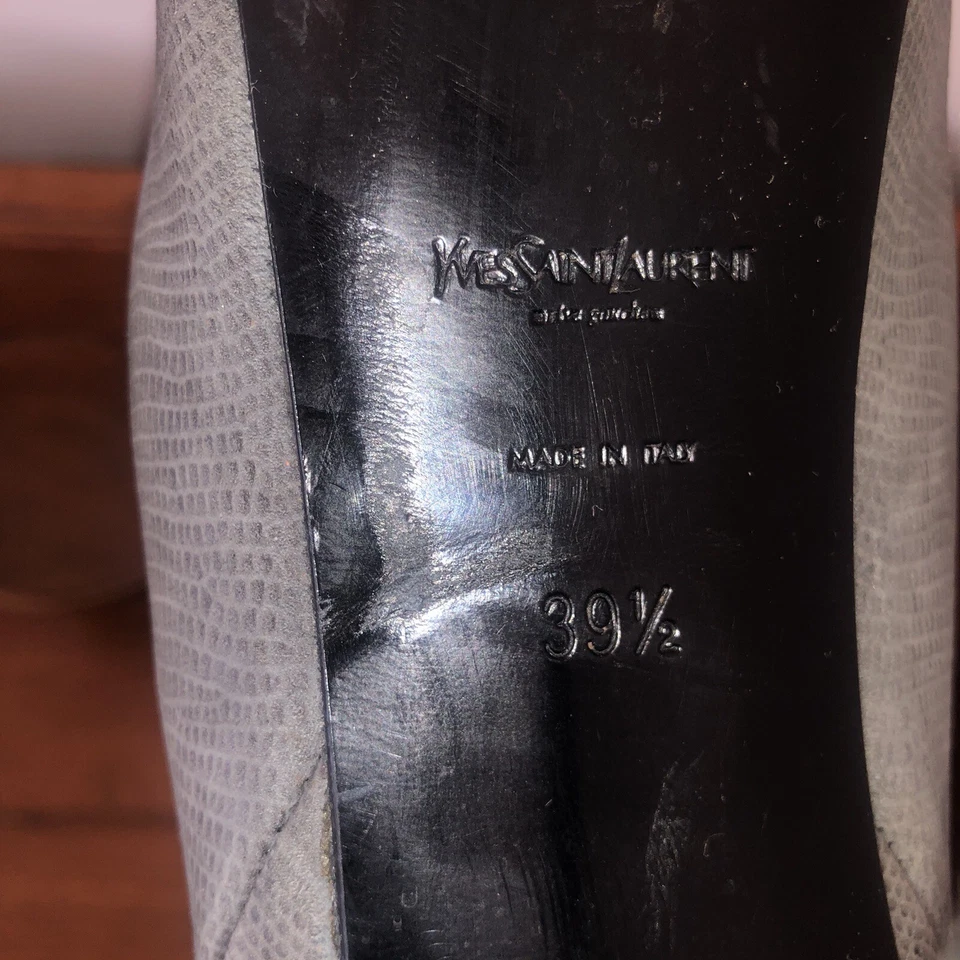 BOTINES YSL TRITTOO PLATAFORMA CUERO NEGRO STILETTO MUJER TALLA 39.5 ¡LO ÚLTIMO! Foto 2 de 4