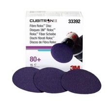 3M Cubitron II Ceramic Purple Quick Change Fibre Disc - Fibre Backing - 80+ Grit